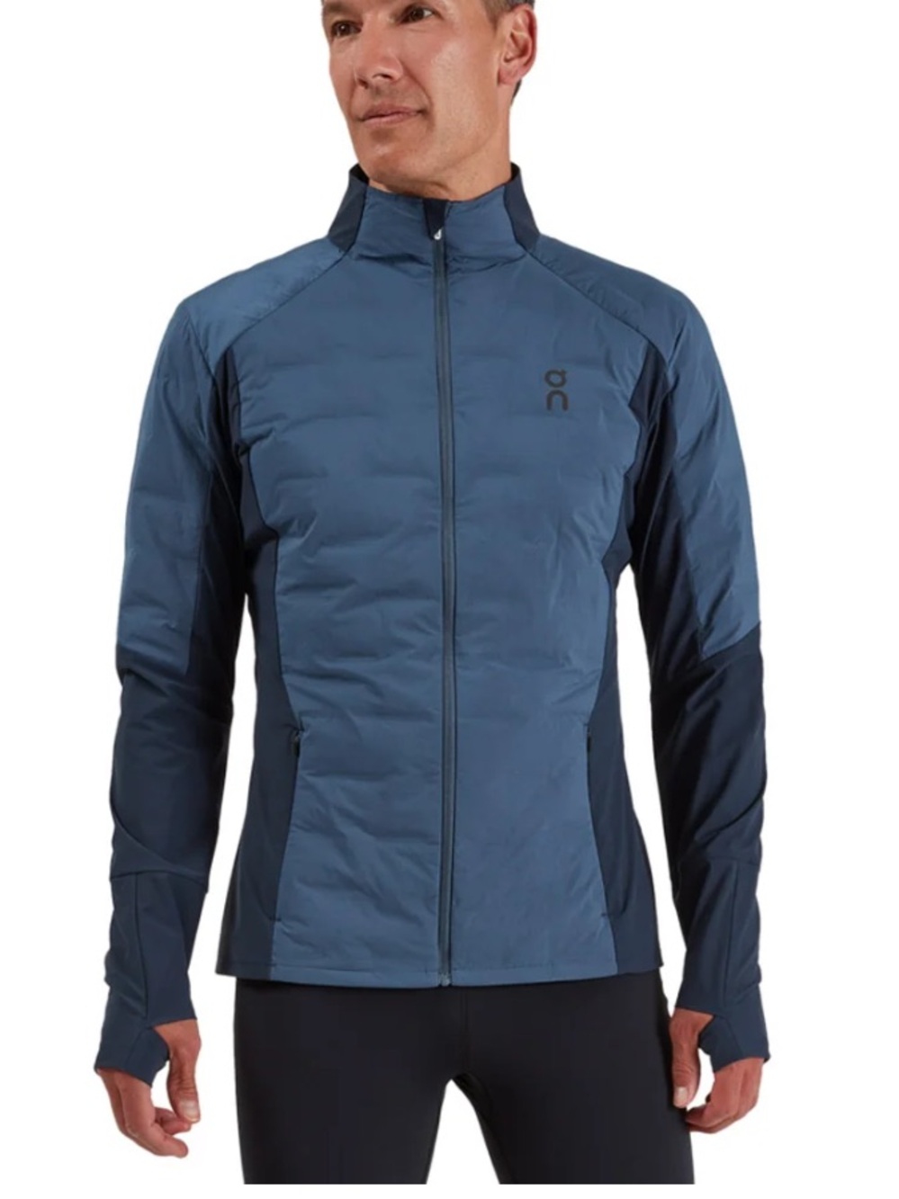 On Running Men's Performance Climate Jacket - Slate Blue/Navy